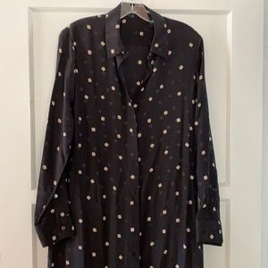 Theory Silk Shirt Dress